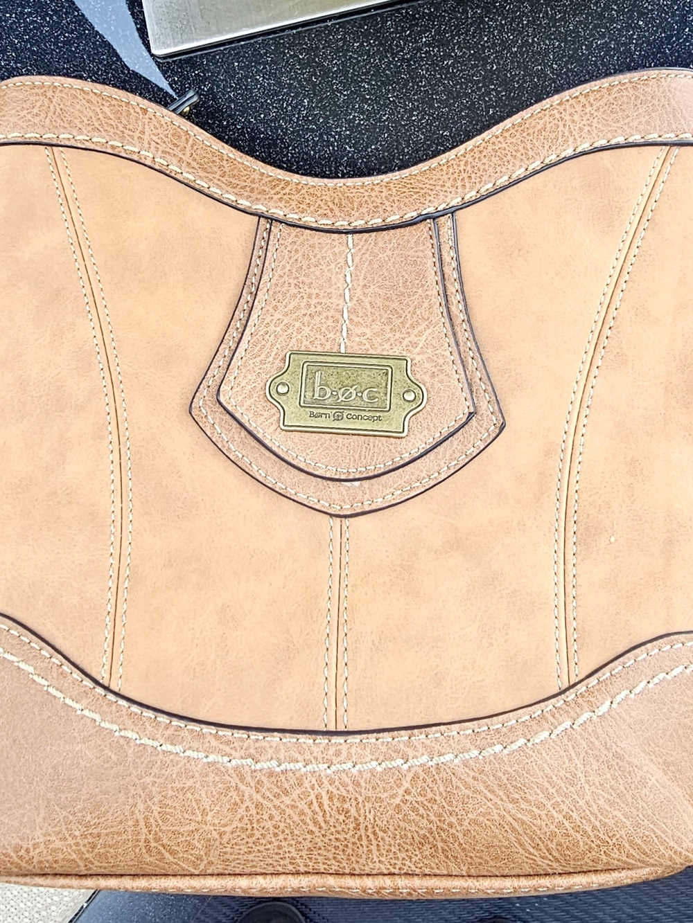 b.o.c. by Born Tan Leather-Effect Women’s Shoulder Bag
